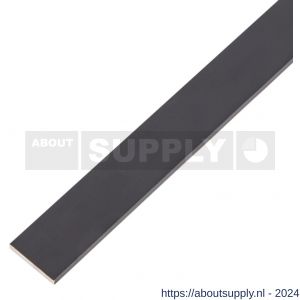 GAH Alberts platte stang aluminium zwart 20x2 mm 1 m - S51501209 - afbeelding 1