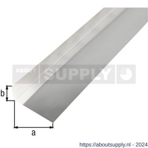 GAH Alberts gladde plaat gefaceteerd L aluminium blank 68x30 mm 2 m - S51501638 - afbeelding 1