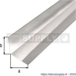GAH Alberts gladde plaat gefaceteerd L aluminium blank 50x50 mm 1 m - S51501643 - afbeelding 1