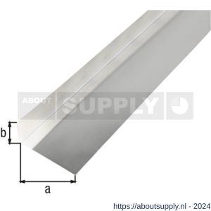 GAH Alberts gladde plaat gefaceteerd L aluminium blank 68x30 mm 1 m - S51501644 - afbeelding 1