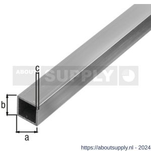 GAH Alberts vierkante buis aluminium blank 15x15x1 mm 2 m - S51500875 - afbeelding 2