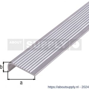 GAH Alberts trapbeschermingslijst aluminium blank 30x6x2 mm 1 m - S51501499 - afbeelding 2
