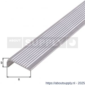 GAH Alberts trapbeschermingslijst aluminium blank 30x6x2 mm 2 m - S51501500 - afbeelding 2