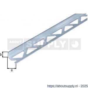 GAH Alberts afsluitprofiel tegels aluminium 12,5 mm 2,5 m - S51500649 - afbeelding 2