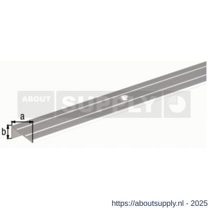 GAH Alberts trapbeschermingslijst aluminium zilver geeloxeerd 24,5x10x1,5 mm 1 m - S51501519 - afbeelding 2