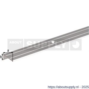 GAH Alberts trapbeschermingslijst aluminium zilver geeloxeerd 24,5x20x1,5 mm 1 m - S51501521 - afbeelding 2