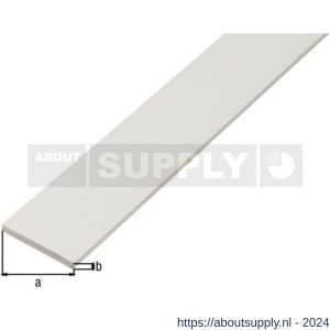 GAH Alberts platte stang PVC wit 50x3 mm 2 m - S51501237 - afbeelding 2