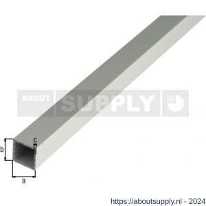 GAH Alberts vierkante buis aluminium zilver 20x20x1,5 mm 2,6 m - S51500876 - afbeelding 2