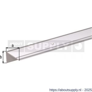 GAH Alberts trapbeschermingslijst aluminium zilver geeloxeerd 45x23x2,7 mm 2 m - S51501535 - afbeelding 2