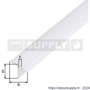 GAH Alberts T-profiel PVC wit 25x18x2 mm 2,6 m - S51501326 - afbeelding 2