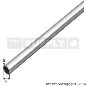 GAH Alberts ronde buis aluminium kogelgestraald zilver 8x1 mm 1 m - S51500821 - afbeelding 2