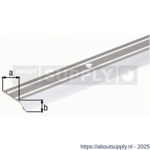 GAH Alberts compensatieprofiel geboord aluminium zilver 39x8 mm 0,9 m SB - S51500673 - afbeelding 2