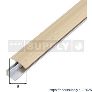 GAH Alberts overgangsprofiel Duo aluminium zand geeloxeerd 34 mm 1 m SB - S51501575 - afbeelding 2