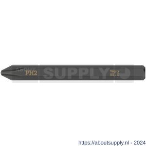 Wera 851 S Phillips kruiskopbit voor slagschroevendraaier PH 2x70 mm - S227403561 - afbeelding 1