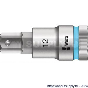 Wera 8740 C HF binnenzeskant Zyklop bitdop met 1/2 inch aandrijving vasthoudfunctie 12x60 mm - S227400363 - afbeelding 1