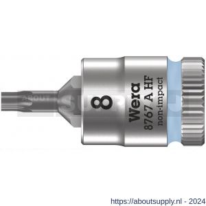 Wera 8767 A HF Torx Zyklop bitdop met 1/4 inch aandrijving vasthoudfunctie TX 8x28 mm - S227403669 - afbeelding 1
