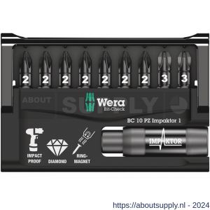 Wera Bit-Check 10 PZ Impaktor 1 10 delig - S227401775 - afbeelding 2