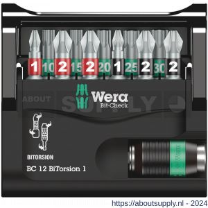 Wera Bit-Check 12 BiTorsion 1 bit set 12 delig - S227401689 - afbeelding 2