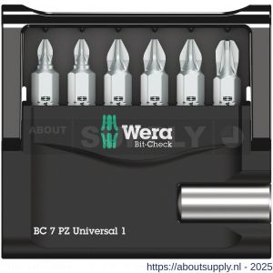 Wera Bit-Check 7 PZ Universal 1 bit set Pozidriv 7 delig - S227401570 - afbeelding 2