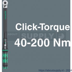 Wera Click Torque C 3 Set 1 draaimomentsleutel set 40-200 Nm 13 delig - S227402730 - afbeelding 3