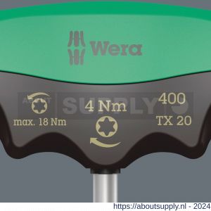 Wera 400 TX momentschroevendraaier draaimoment-indicator TX 20x60 mm 4,0 Nm - S227400545 - afbeelding 7