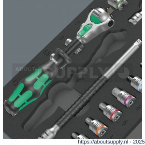 Wera 9720 schuimrubberen inzetstuk met 8000 A Zyklop ratel 1/4 inch set 1 37 delig - S227403517 - afbeelding 3