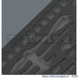 Wera 9822 schuimrubberen inzetstuk voor 8000 C Zyklop ratel 1/2 inch set 1 zonder gereedschap 344x30x392 mm - S227403536 - afbeelding 3