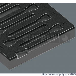 Wera 9823 schuimrubberen inzetstuk voor Zyklop B 3/8 inch bitdoppen set 1 zonder gereedschap 172x30x392 mm - S227403537 - afbeelding 2