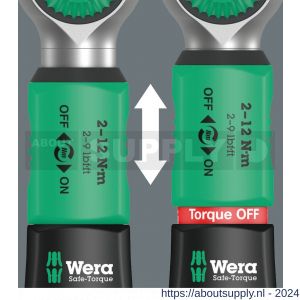 Wera Safe-Torque A 2 draaimomentsleutel met 1/4 inch zeskantaandrijving 2-12 Nm 2-12 Nm - S227403805 - afbeelding 5