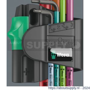 Wera 950/7 Hex-Plus Multicolour Magnet 1 stiftsleutelset metrisch BlackLaser 7 delig - S227400886 - afbeelding 5