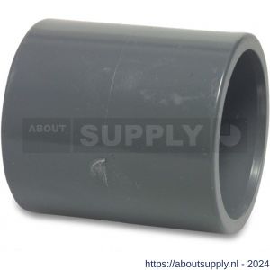 Mega Profec sok PVC-U 20 mm lijmmof 16 bar grijs KIWA - S51060639 - afbeelding 1