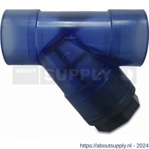 Bosta filter vuilvanger PVC-U 75 mm lijmmof 10 bar 500 micron PVC gaas transparant - S51052460 - afbeelding 1