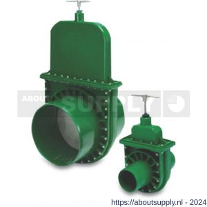 Bosta schuifafsluiter PVC-U 125 mm spie 4 bar groen - S51051364 - afbeelding 1