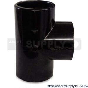 Bosta T-stuk 90 graden PVC-U 50 mm lijmmof 16 bar zwart - S51059563 - afbeelding 1