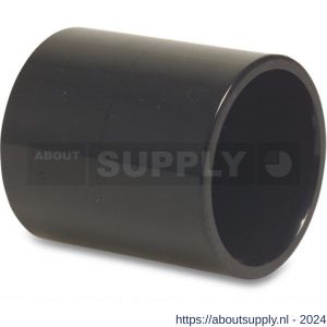 Bosta sok PVC-U 50 mm lijmmof 16 bar zwart - S51053320 - afbeelding 1