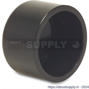 Bosta eindkap PVC-U 50 mm lijmmof 16 bar zwart - S51060487 - afbeelding 1