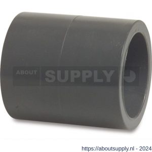 Hydro-S sok PVC-U 20 mm lijmmof 16 bar grijs - S51053322 - afbeelding 1