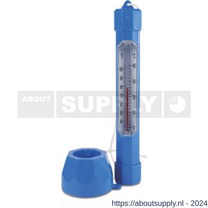 Mega drijvende thermometer blauw-wit recht - S51061229 - afbeelding 1
