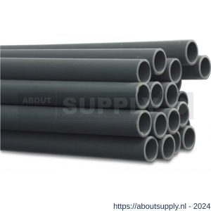 Bosta elektrobuis PVC-U 5/8 inch glad grijs 4 m - S51057871 - afbeelding 1