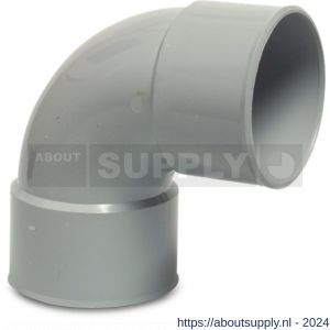 Bosta bocht 87 graden PVC-U 100 mm lijmmof grijs KOMO - S51051657 - afbeelding 1