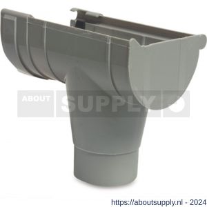 Bosta eindafvoerstuk PVC-U 125 mm x 80 mm manchet x verjonging grijs type Links - S51054330 - afbeelding 1