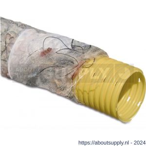 Bosta drainagebuis PVC-U 80 mm klikmof x glad geel 100 m type geperforeerd omhuld met PP450 - S51060732 - afbeelding 1