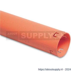Bosta eindbuis PVC-U 80 mm klikmof rood 1 m - S51060751 - afbeelding 1