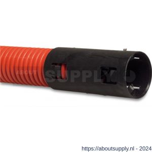 Bosta kabelbeschermingsbuis PE 160 mm klikmof x glad DN150 rood-zwart 50 m - S51057891 - afbeelding 1