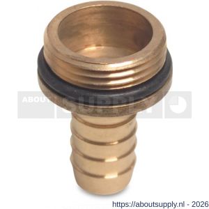Mega Profec slangtule met O-ring messing 1/2 inch x 12 mm buitendraad x slangtule - S51056894 - afbeelding 1