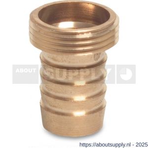 Mega Profec slangtule messing 1/2 inch x 13 mm buitendraad x slangtule type vlakdichtend - S51056925 - afbeelding 1