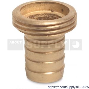 Mega Profec slangtule messing 3/4 inch x 13 mm buitendraad x slangtule type vlakdichtend - S51056931 - afbeelding 1