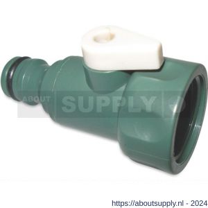 Hydro-Fit stopkraan PVC-U 3/4 inch mannelijk klik x binnendraad jade groen - S51056354 - afbeelding 1
