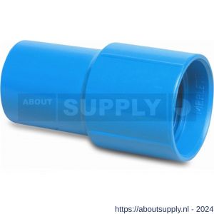 Mega sok PVC-U 38 mm lijmmof blauw type voor zwembadslang - S51053333 - afbeelding 1