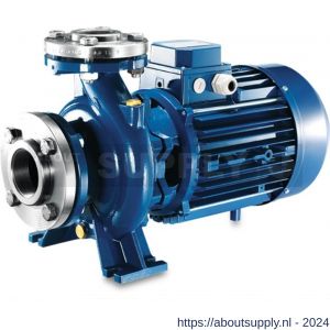 Foras centrifugaalpomp gietijzer DN65 x 65 mm x DN50 x 50 mm DIN flens 10 bar 15,8 A 400-690 V AC blauw type MN50 160 A - S51050956 - afbeelding 1